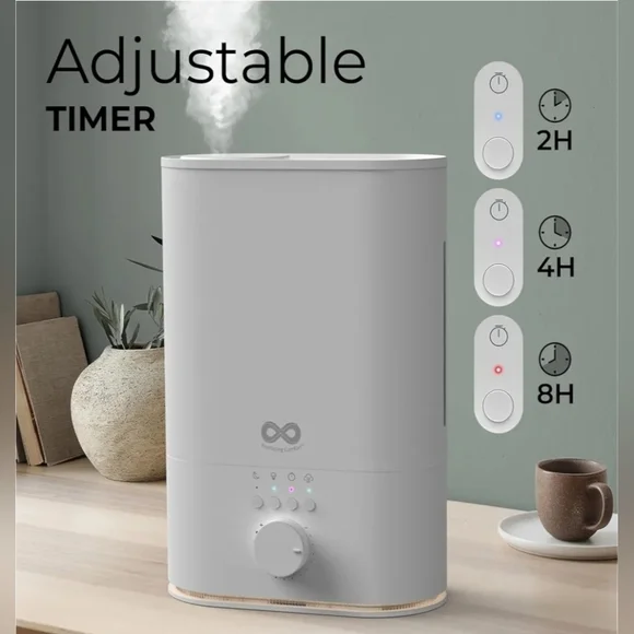 Everlasting Comfort 6L Humidifier Large Room, High Mist Output 60HR Runtime - Picture 5 of 11
